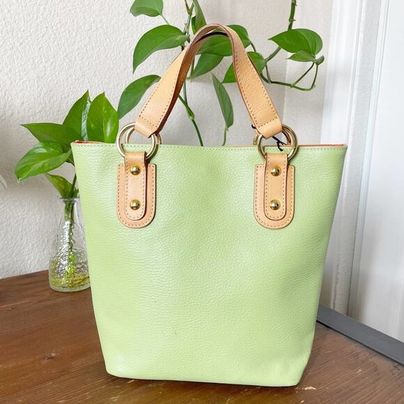 Maurizio Taiuti Green Leather Mini Bucket Bag Italy NWT - Picture 2 of 16
